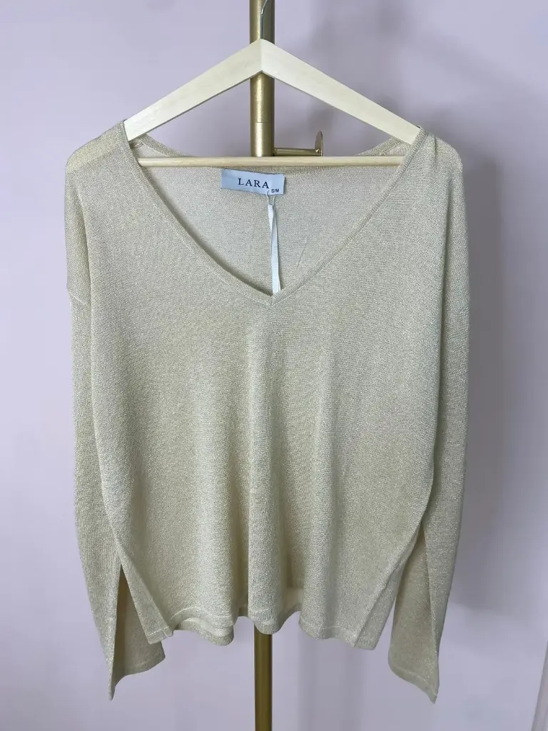 Pull fin LM, légèrement brillant