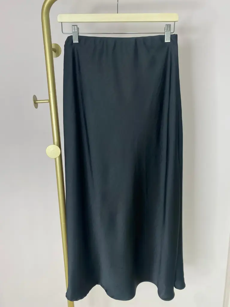 Jupe longue satin