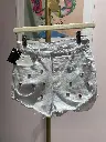 Short jeans blanc incrustations