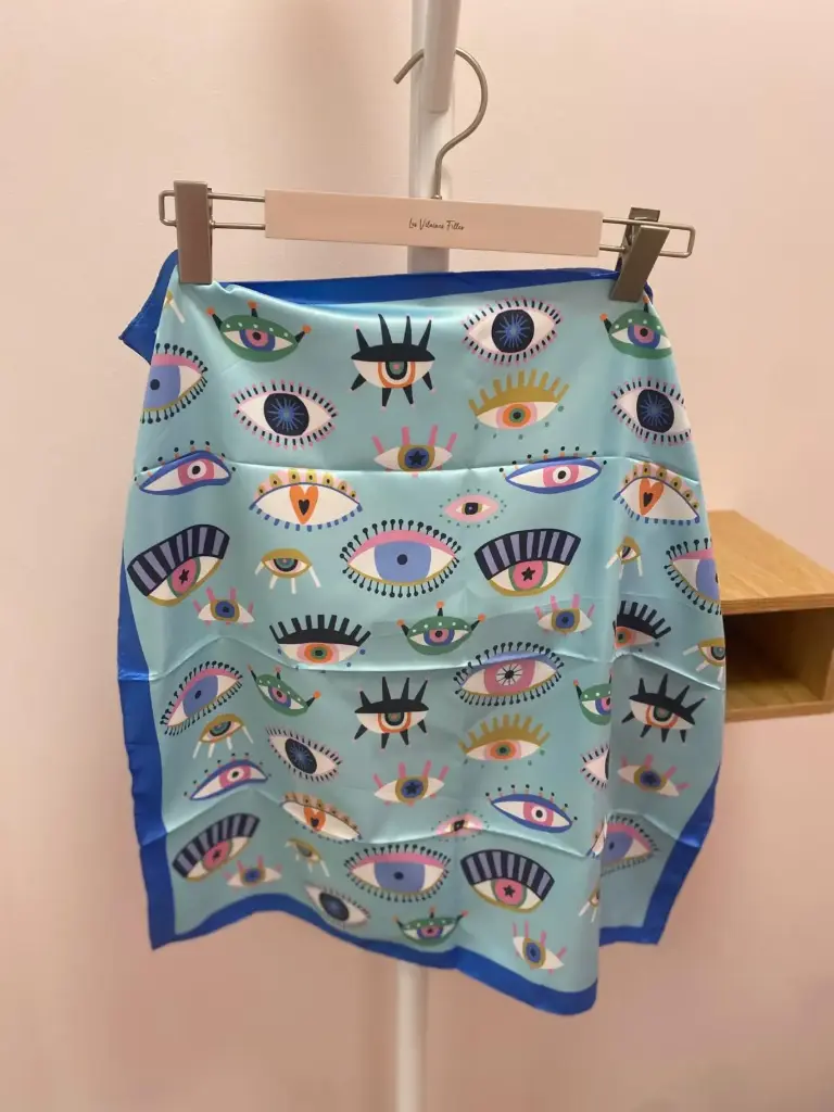 Foulard Evil eye 60x60