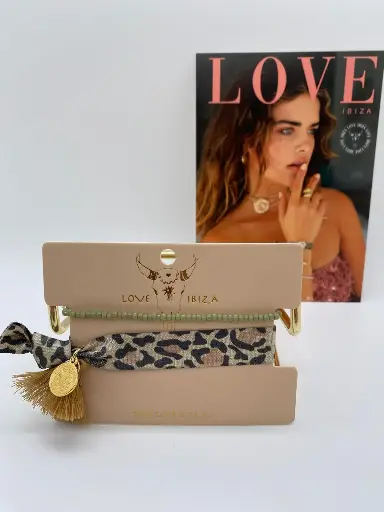 Set Bracelet léopard